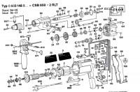 Bosch 0 603 148 803 Csb 850-2 Rlt Percussion Drill 220 V / Eu Spare Parts